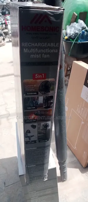 Mist Water Dc /Ac Solar Fan Home Sonic 18" Standing 38hours