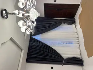 High Quality Gray 3pleeting Drapes