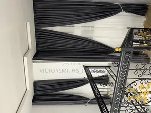 High Quality Gray 3pleeting Drapes