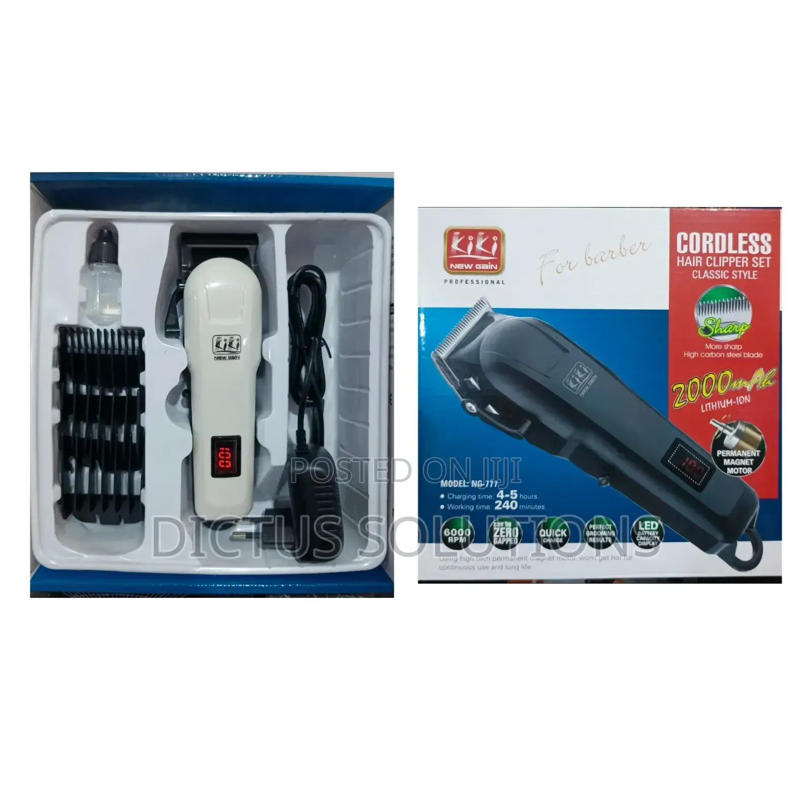 Rechargeable Digital Head Balding Clipper