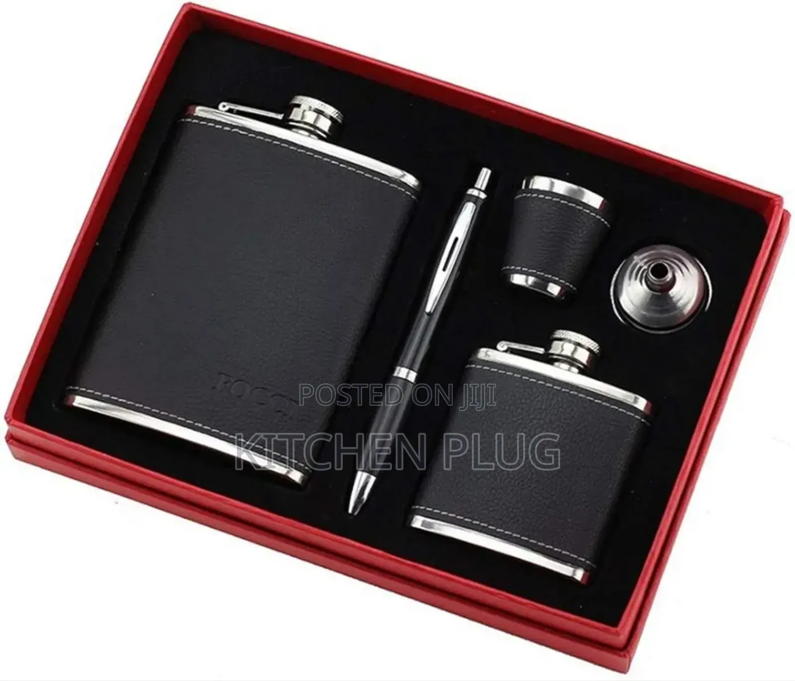 Stainless Steel Hip Flask Set