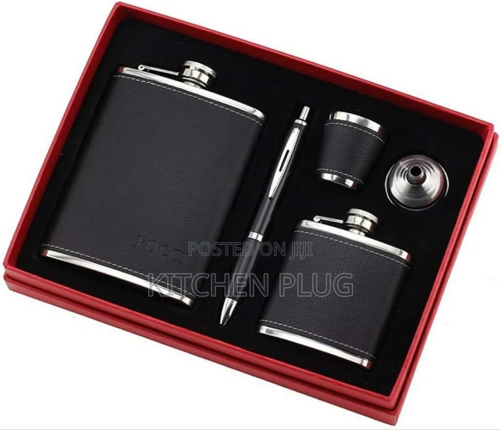 Stainless Steel Hip Flask Set