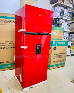 Hisense 205 Liters Fridge Red With Water Dispenser