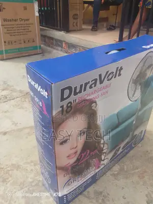Photo - Duravolt 18" Rechargeable Fan – Remote Programmable Timer