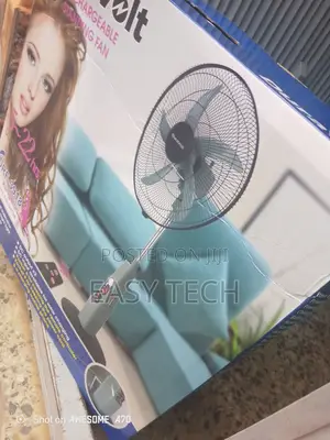 Photo - Duravolt 18" Standing Fan – Remote, Timer, Modern Design