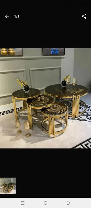 Photo - Center Table With 3 Side Stools