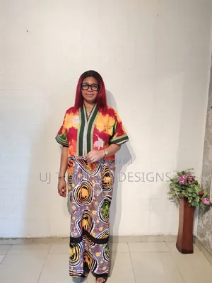 Beautiful Patterned Long Ankara Gown