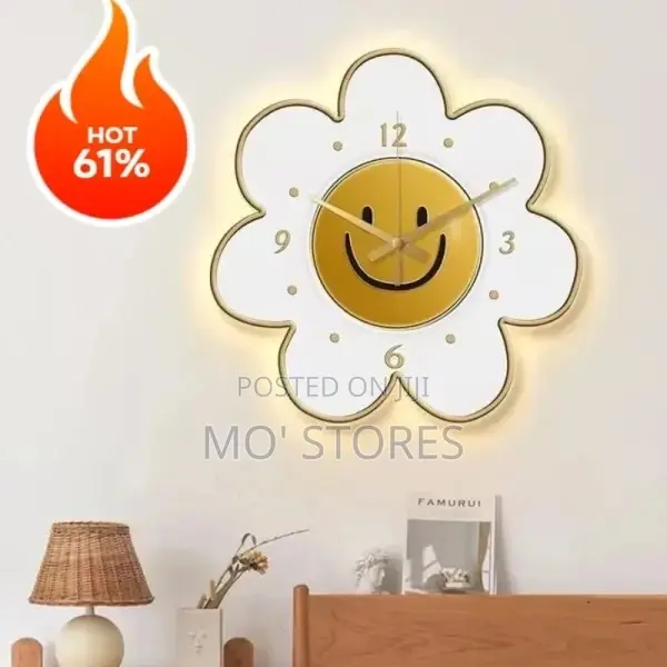 Decorative Wall Clock With Light