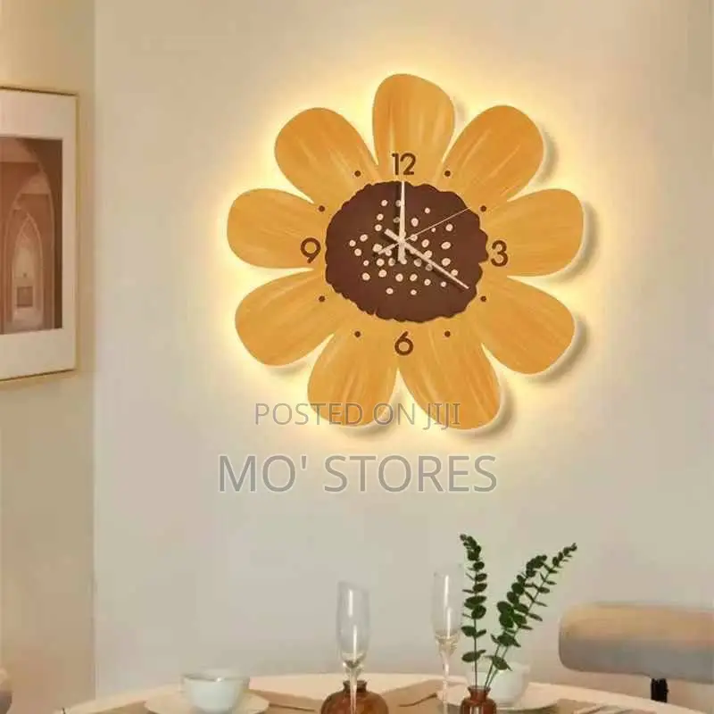 Decorative Wall Clock With Light
