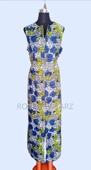 Photo - Ankara Long Gown With Front Slit