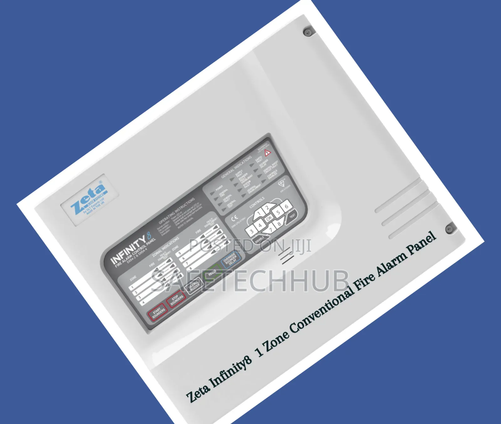 Zeta Infinity8 1 Zone Conventional Fire Alarm Control Panel