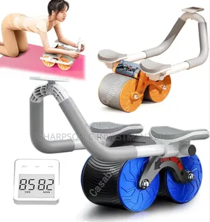Ab Wheel Roller Elbow Support Automatic Rebound