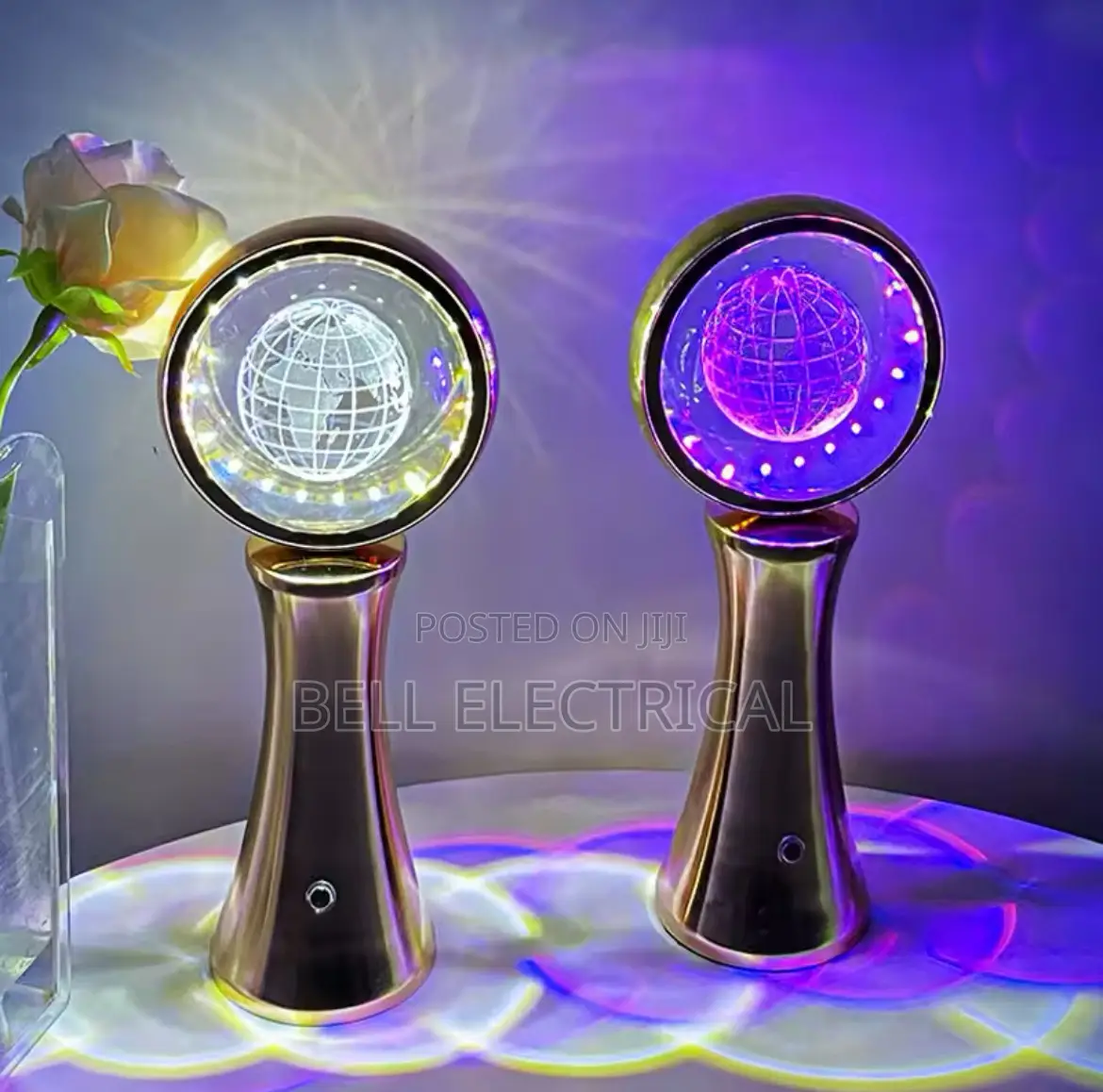 Crystal Globe Projector Table Lamp