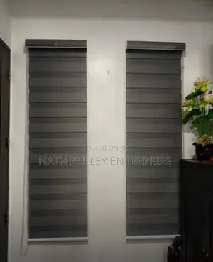 Dark Grey Day and Night Blinds