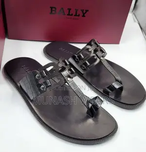 Italian Bally Leather Slipers