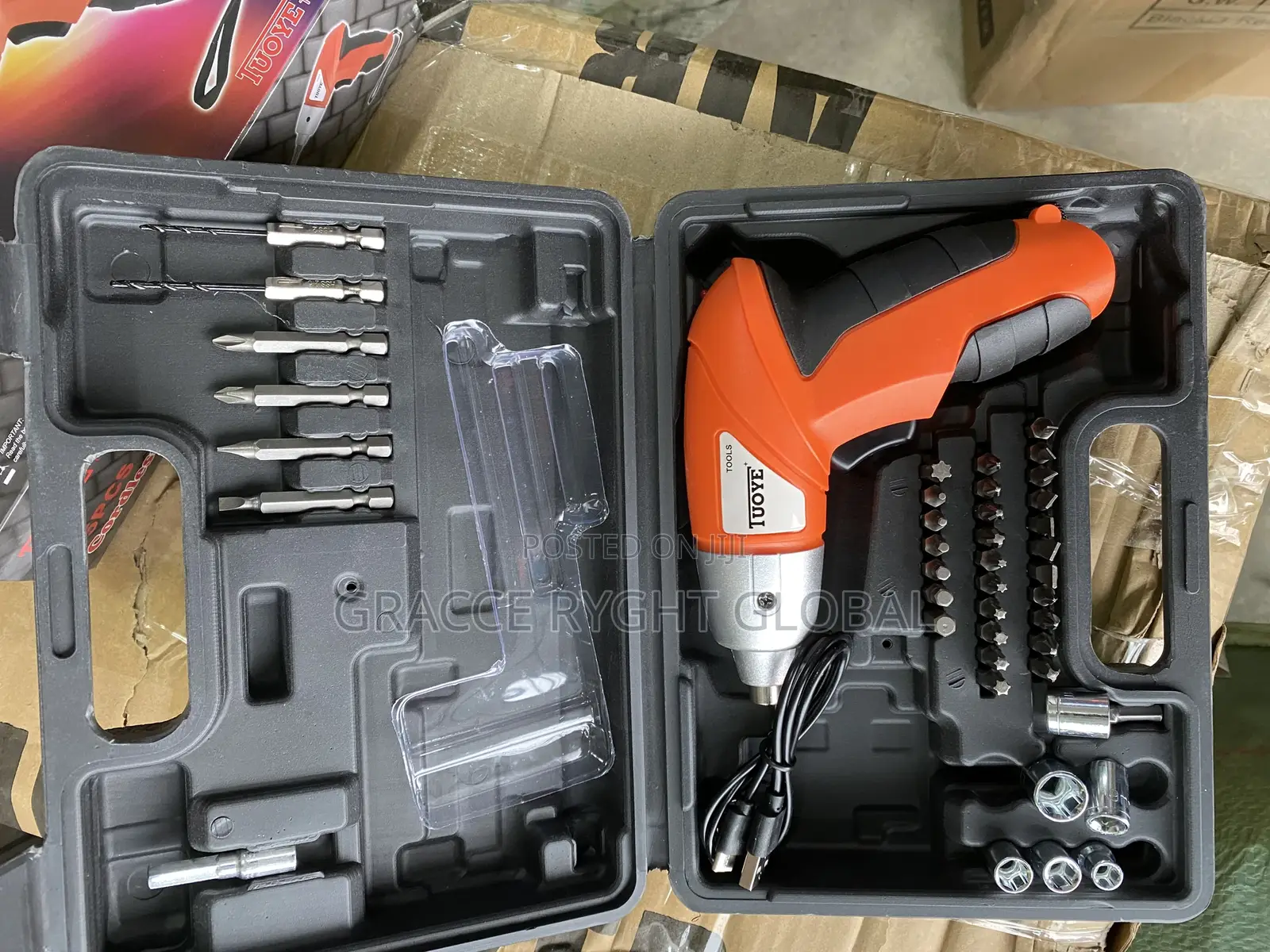 45pcs Rechargeable Cordless Power Screw Driver