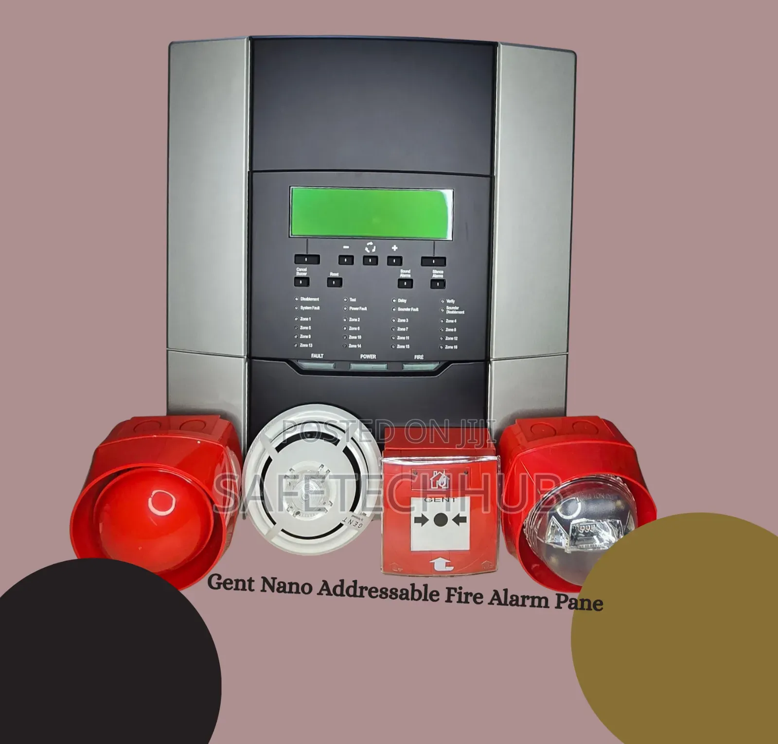 Gent Nano 1 Loop Addressable Fire Alarm Control Panel
