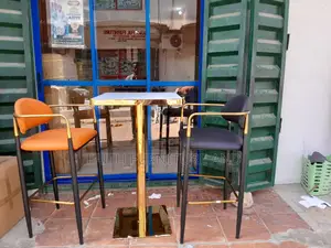 Barbing Table and 2 Chairs