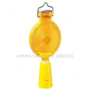 Solar Powered Flashing Warning Traffic Blinker Road Light