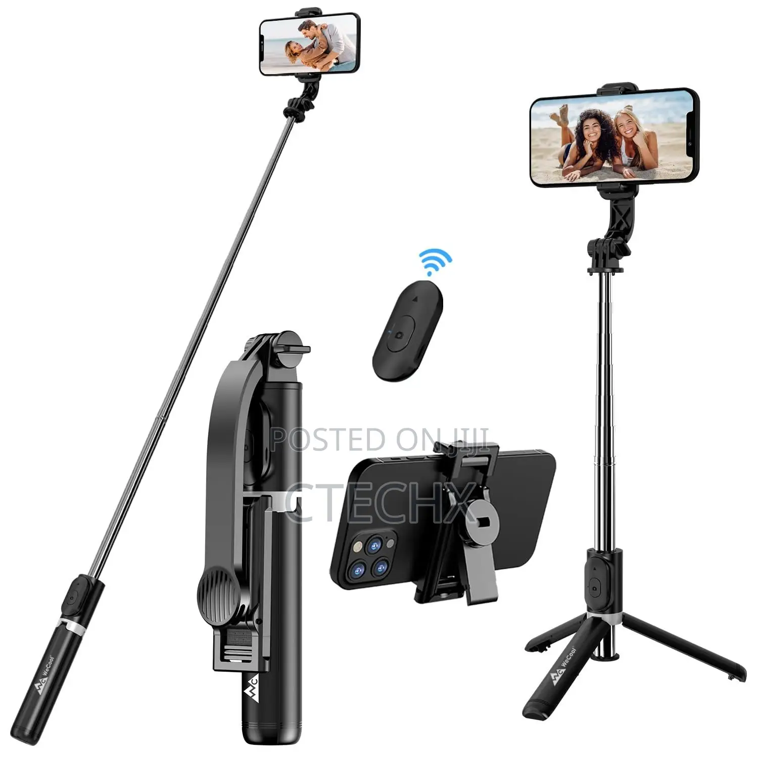 Neepho-688 2 in 1 Multi-Function Tripod + Selfie Stick