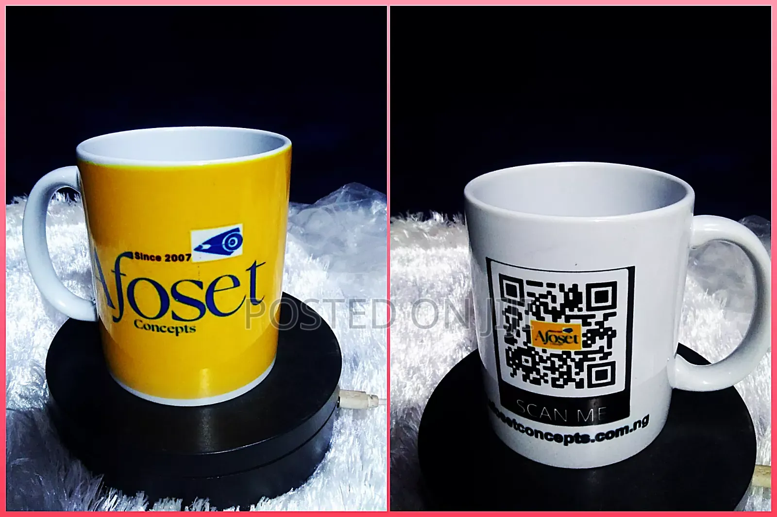 Customized Mug With Brand Scan Code