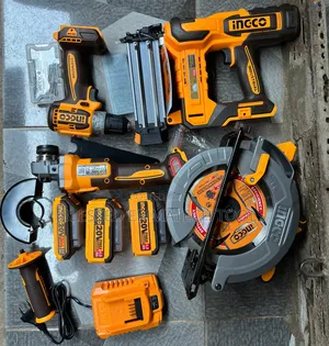 Ingco Cordless Circular Saw, Drill, Grinder