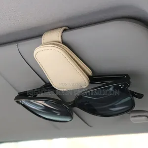 Usa Kiwen Sunglasses Holders for Car Visor, Magnetic Leather
