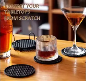 Non Slip Rubber/ Silicone Drink Coaster