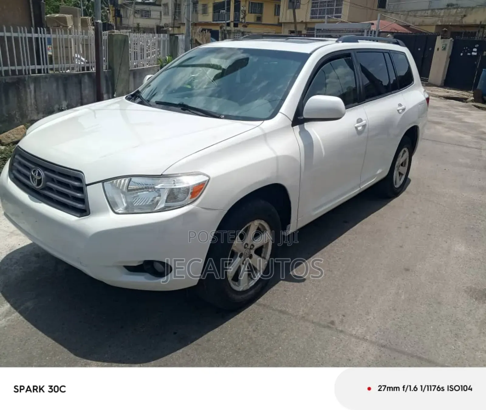 Toyota Highlander 4x4 2008 White