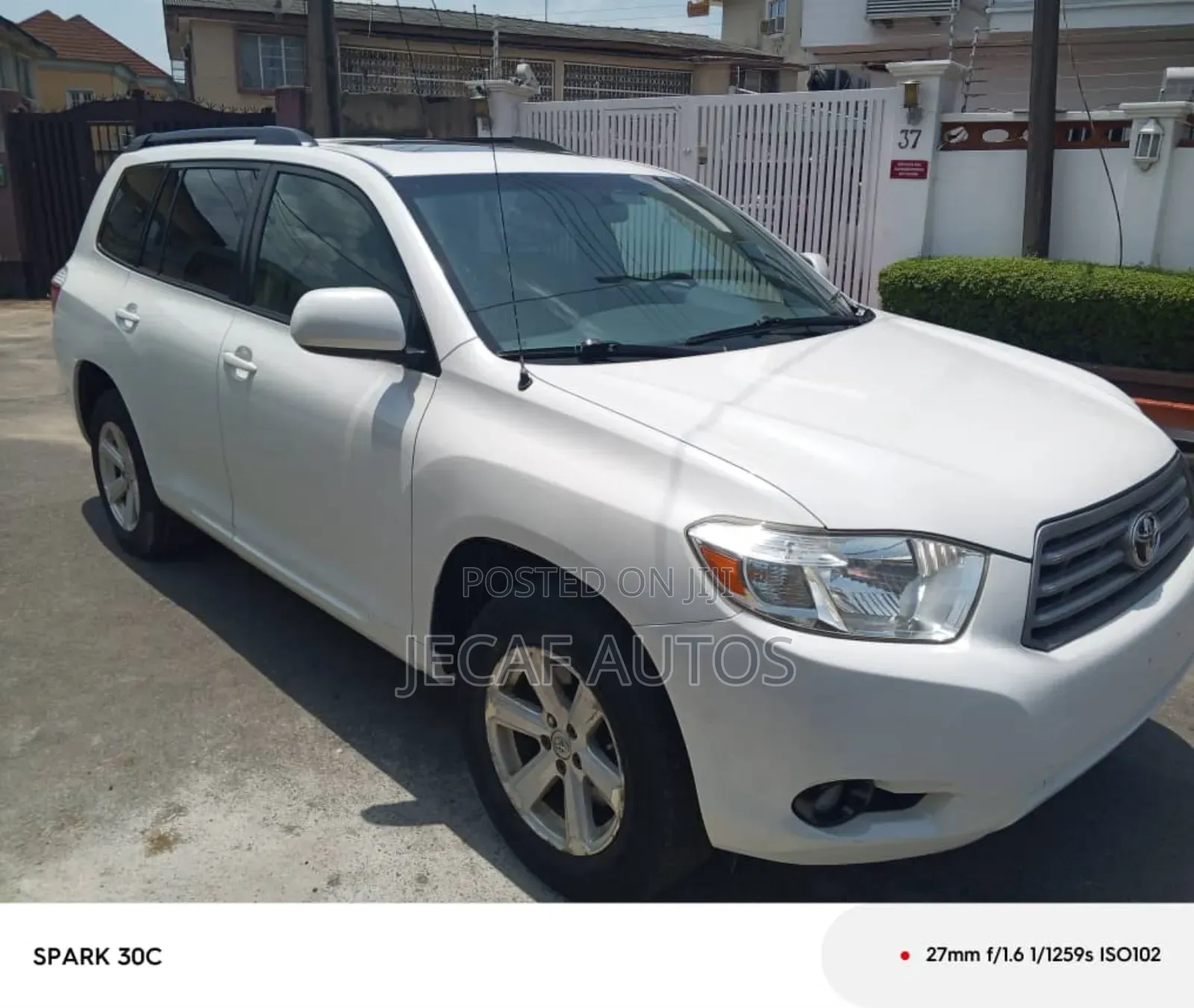Toyota Highlander 4x4 2008 White