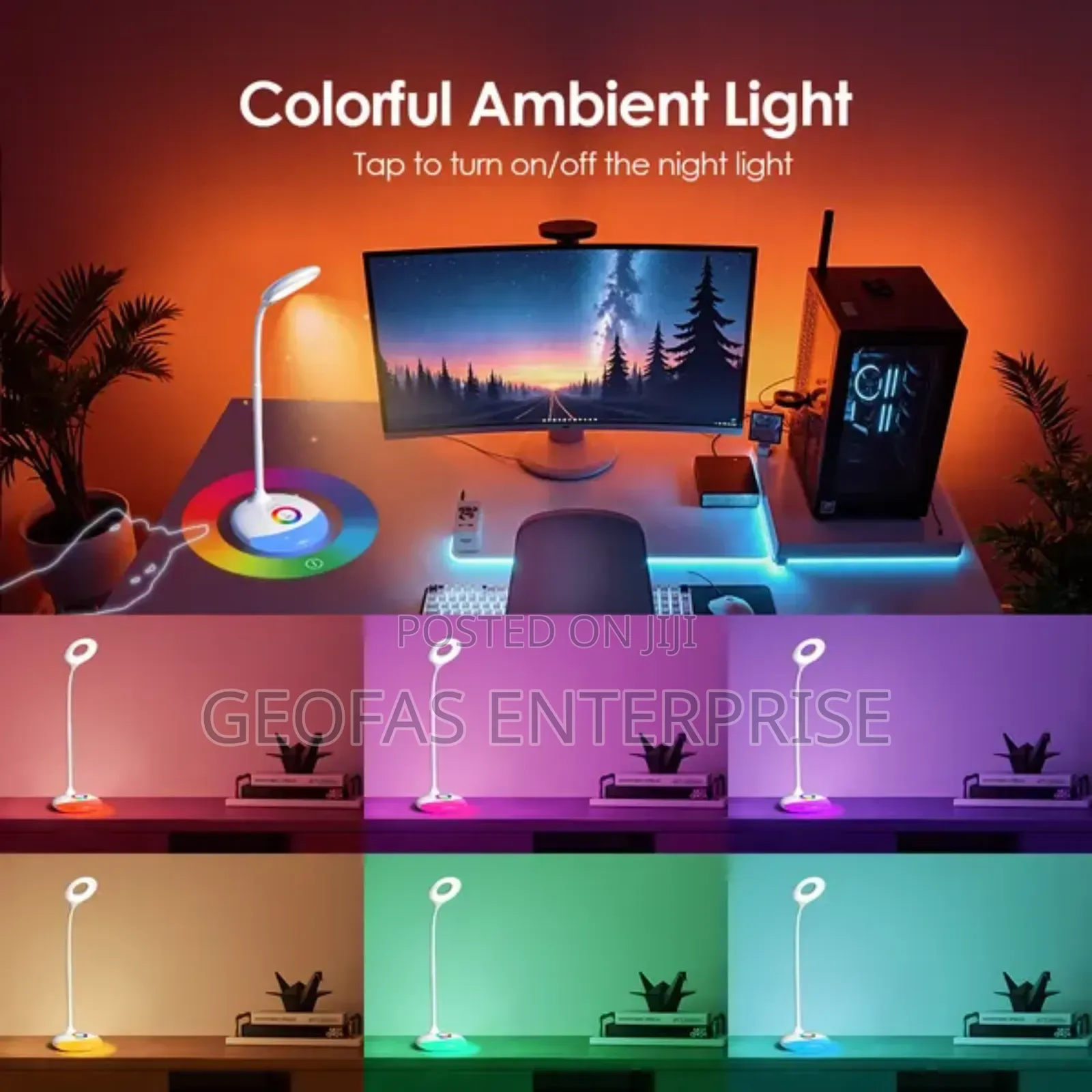 Oraimo Corner Glow 5w RGB Ambient Light Desktop Lamp