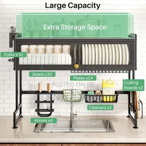 85cm Over the Sink Dish Drainer Drying Rack
