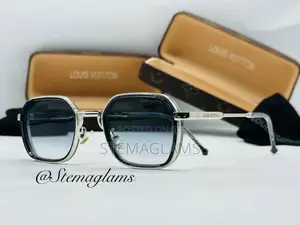 Louis Vuitton Square Large Fashionable Frame Glasses