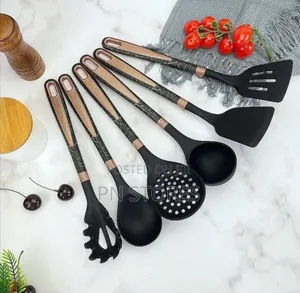 6pcs Quality Silicone Cooking Spoon