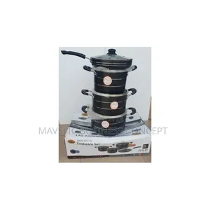 Hoffner Nonstick Pot With 3 Pots With a Frying Pan
