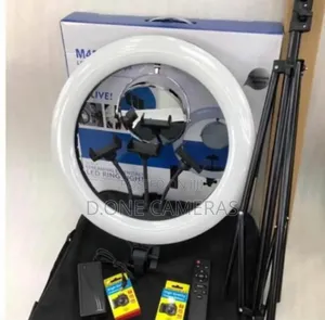 Photo - M45 Battery Space Led Ring Light With Battery and Stand