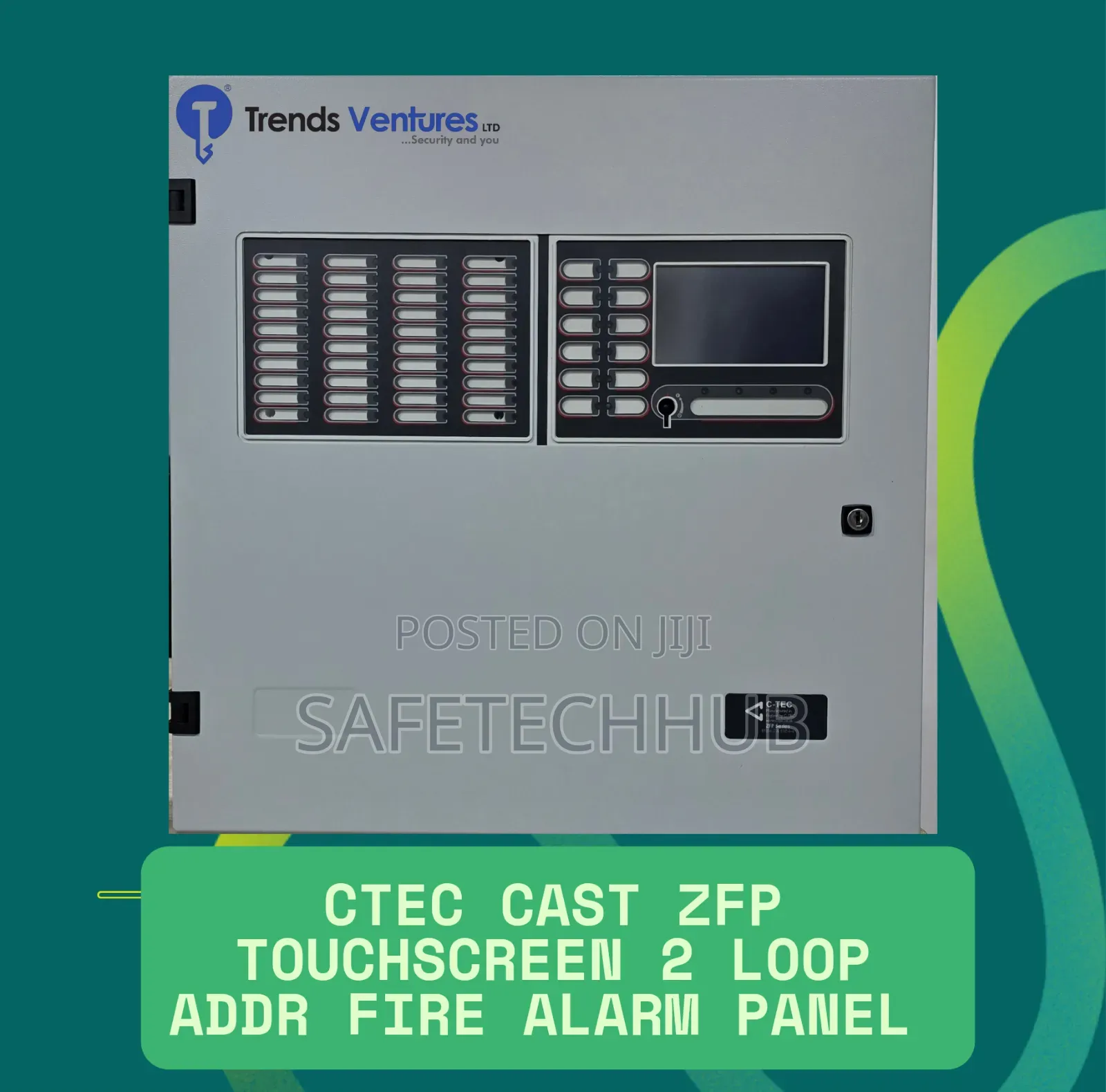 Ctec Zfp Touchscreen 4loop Addr Fire Alarm Panel