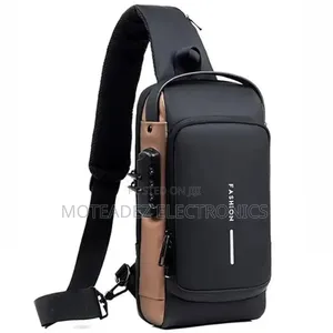 Photo - Men's Multifunction Anti-Theft Usb Shoulder Crossbody Bag