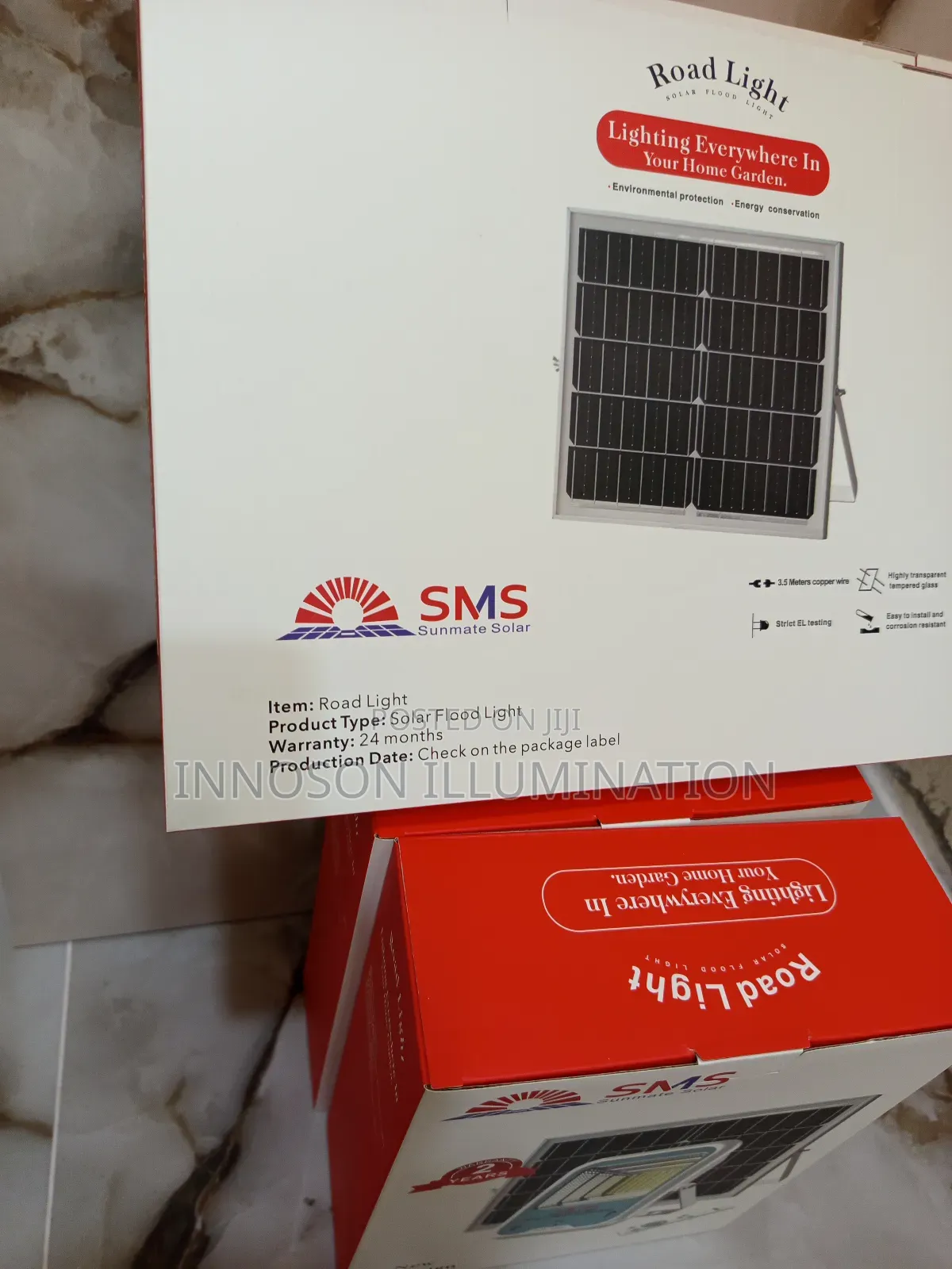150w Sms Flood Light With 25w Solar Panel