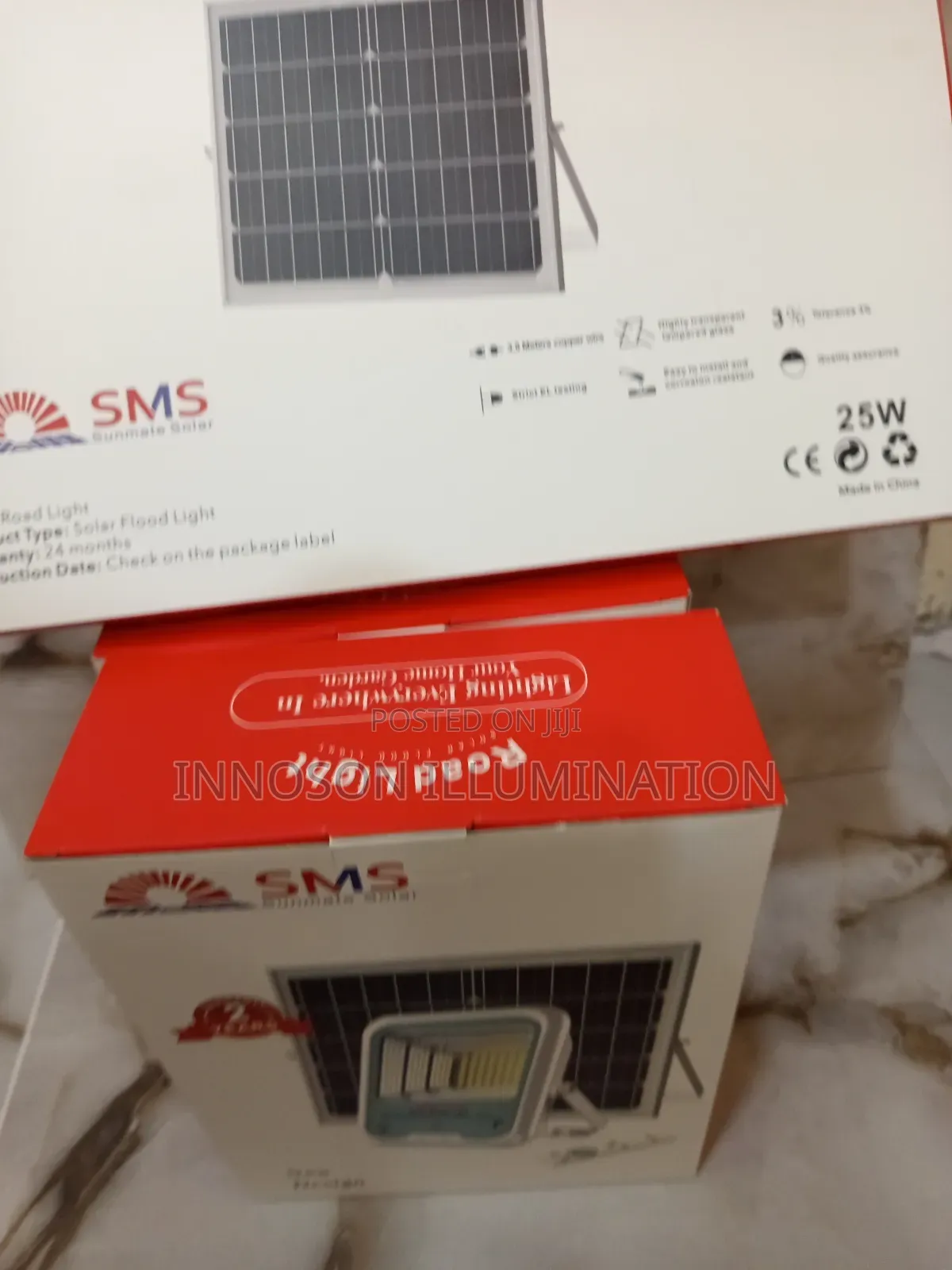 150w Sms Flood Light With 25w Solar Panel