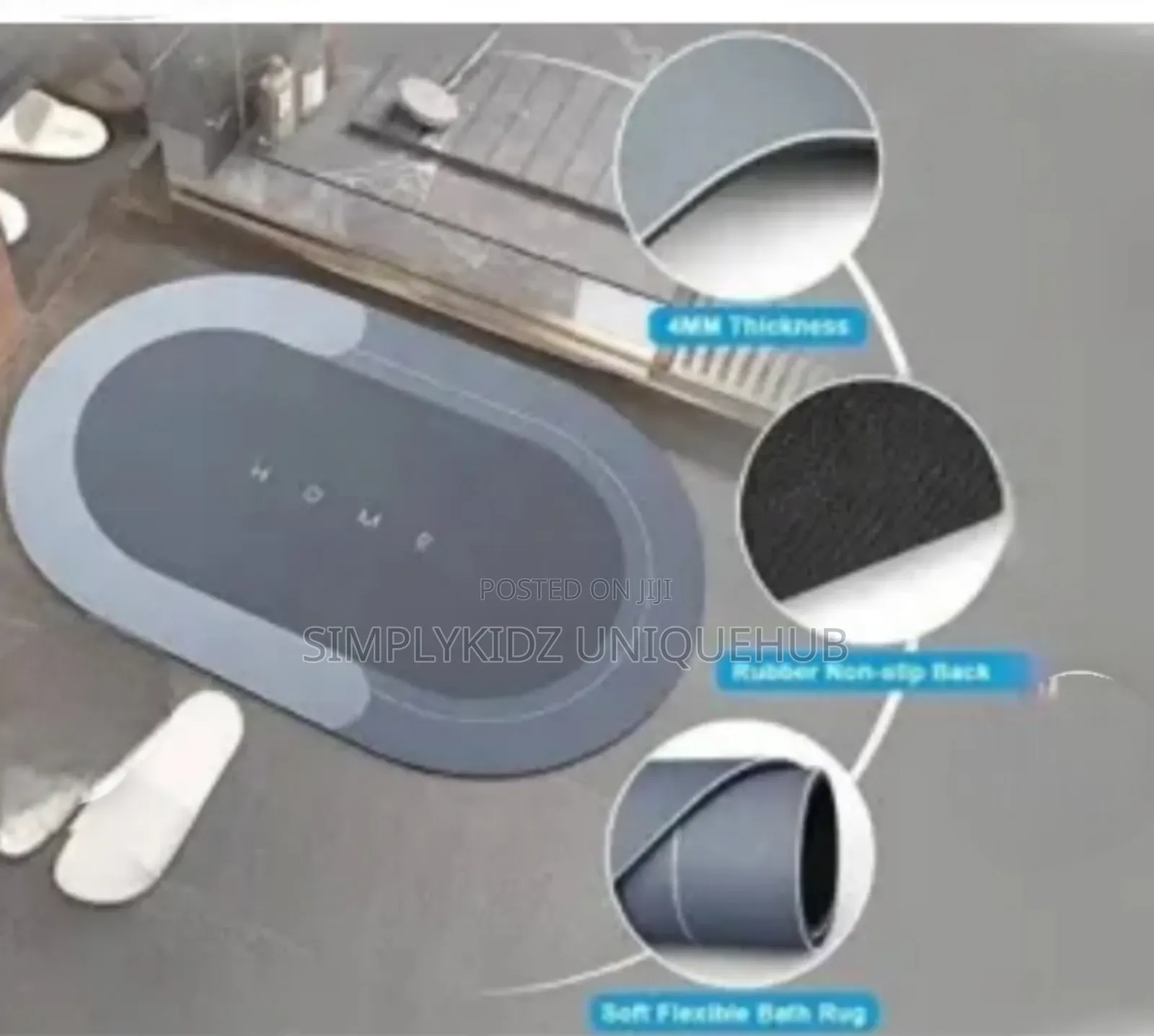 Anti Slip Water Absorbent Floor Mat - Small Size