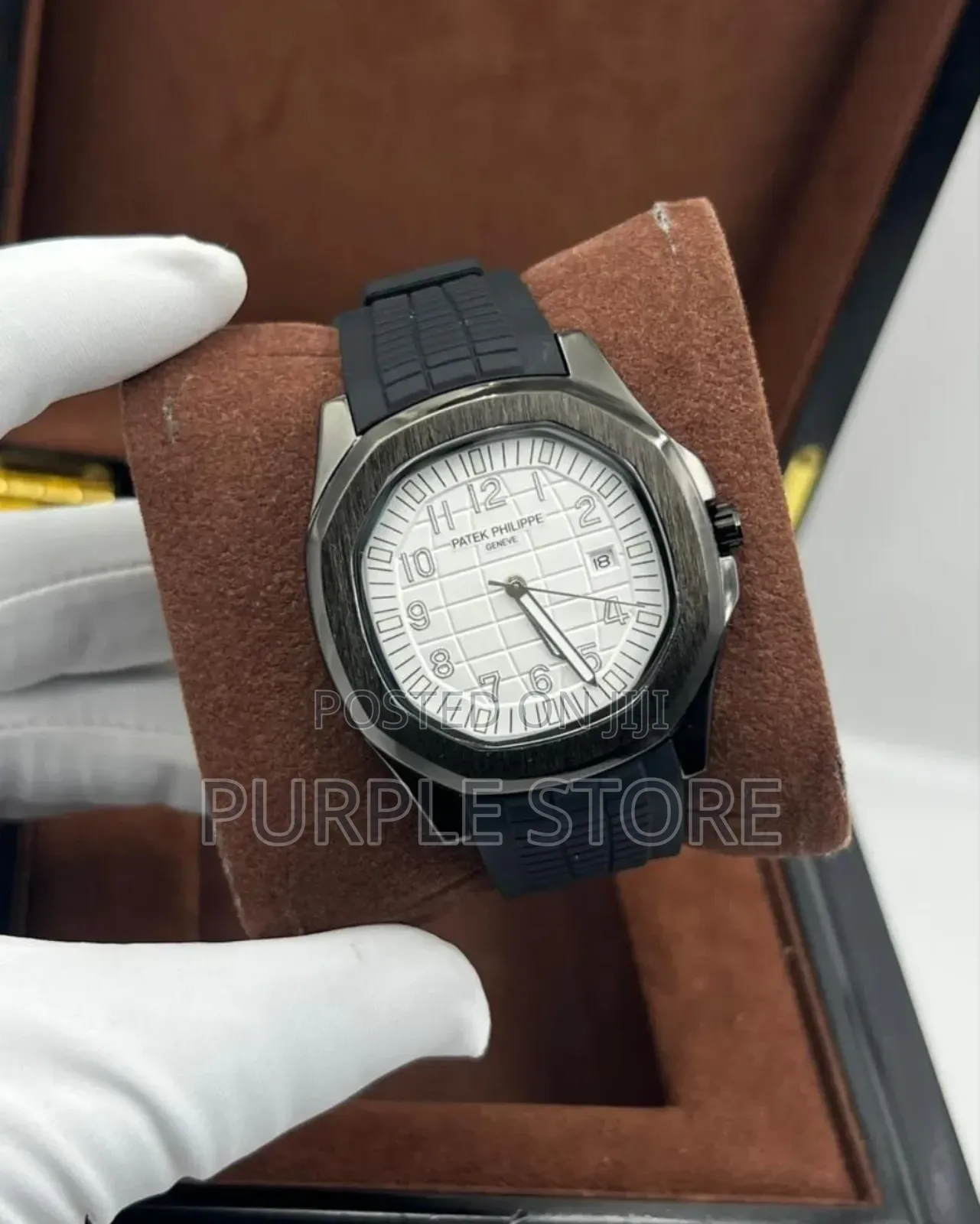 Patek Philippe. Rubber--Strap_black