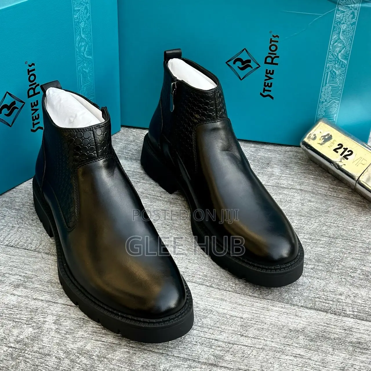 Steve Riots Half-patterned Boots