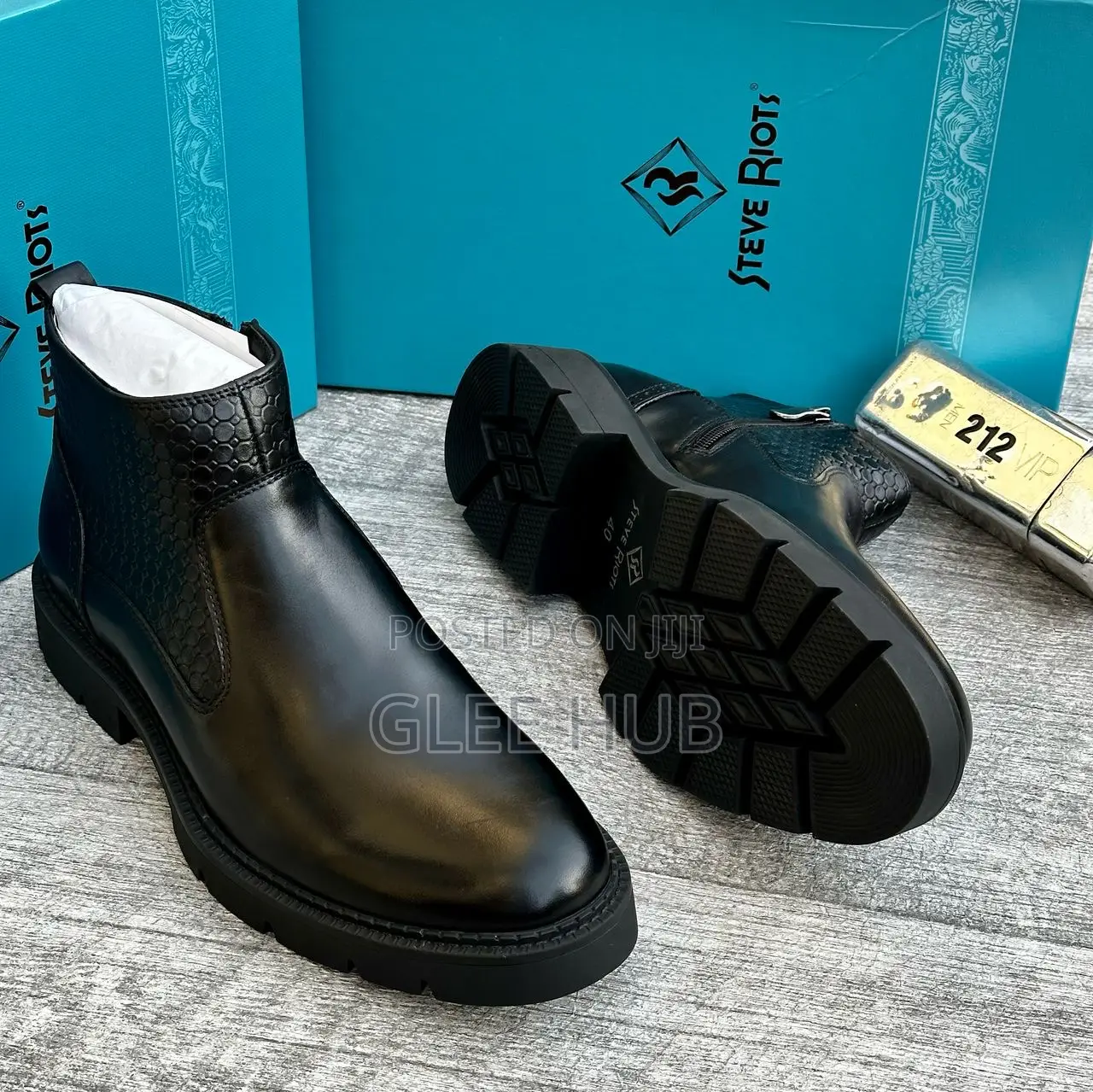 Steve Riots Half-patterned Boots