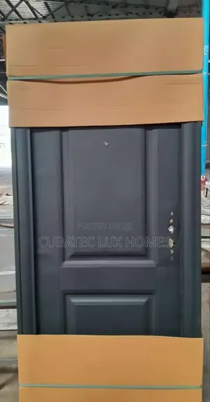 3ft Black Quality Steel Door