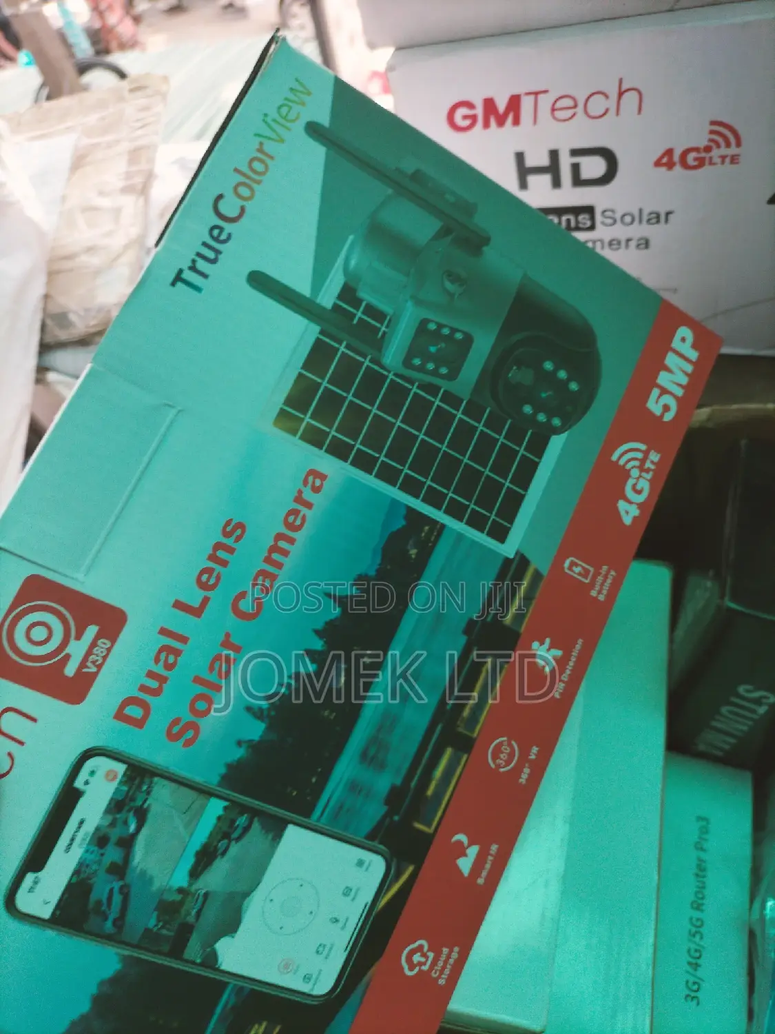 Solar Powered CCTV Camera 4g Simcard PTZ