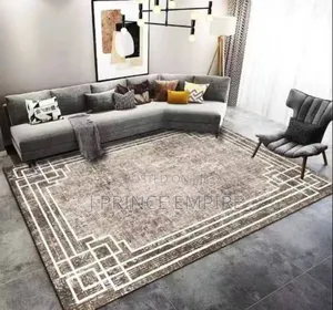 Geometric Abstract Pattern Art Area Rug, Non-Slip Kids Rugs