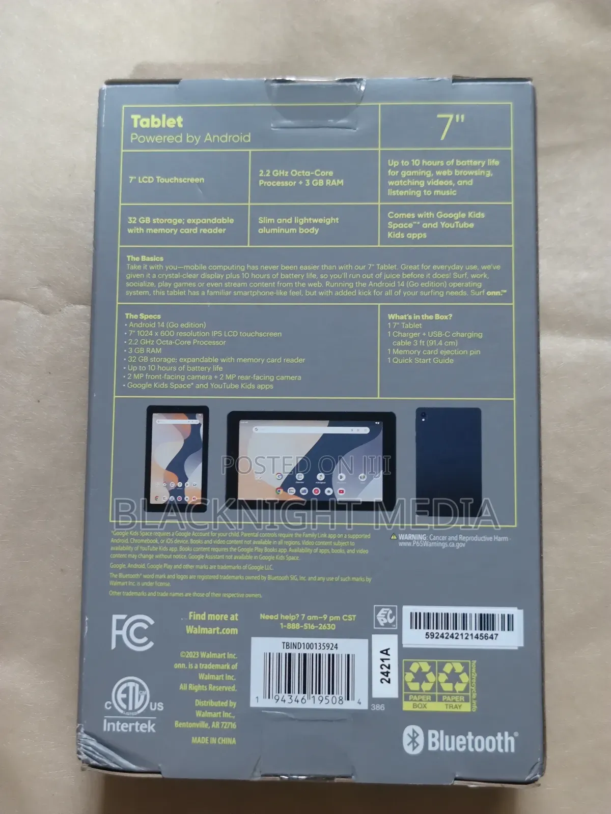 New Tablet 32 GB Blue