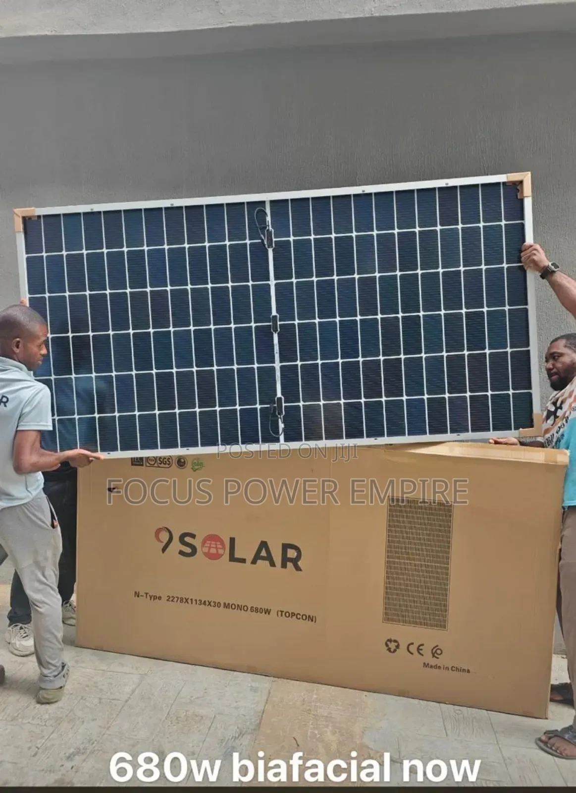 Original Mono 680watts Solar Panel Topcon