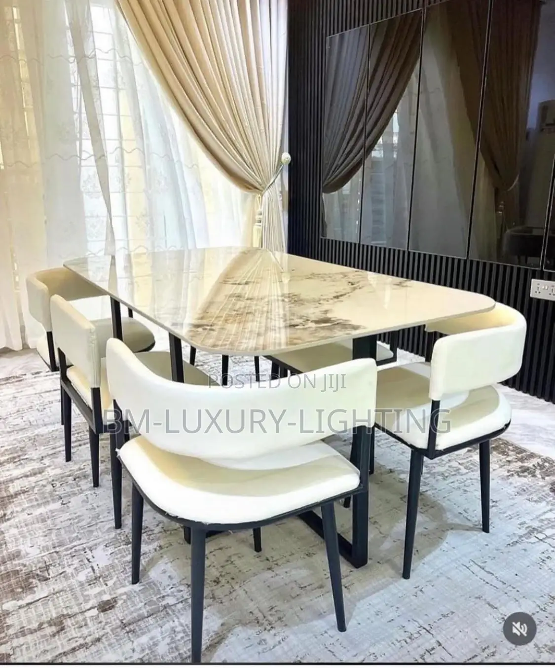 Rectangle Executive Modern Dining Interior Set